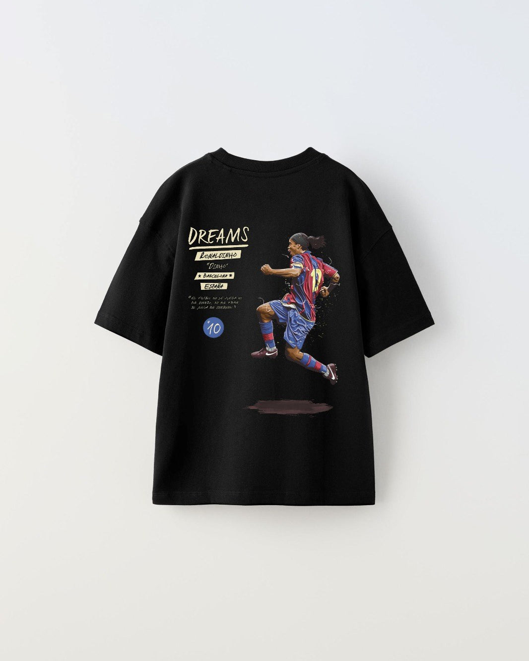 Always On Yazılı Futbol Tasarım Baskılı Siyah Çocuk T-shirt