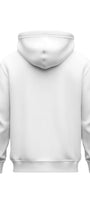 Erkek Oversize Sweatshirt Hoodie Shark Hello Beyaz – Kapüşonlu, 3 İplik Polar, Kanguru Cepli