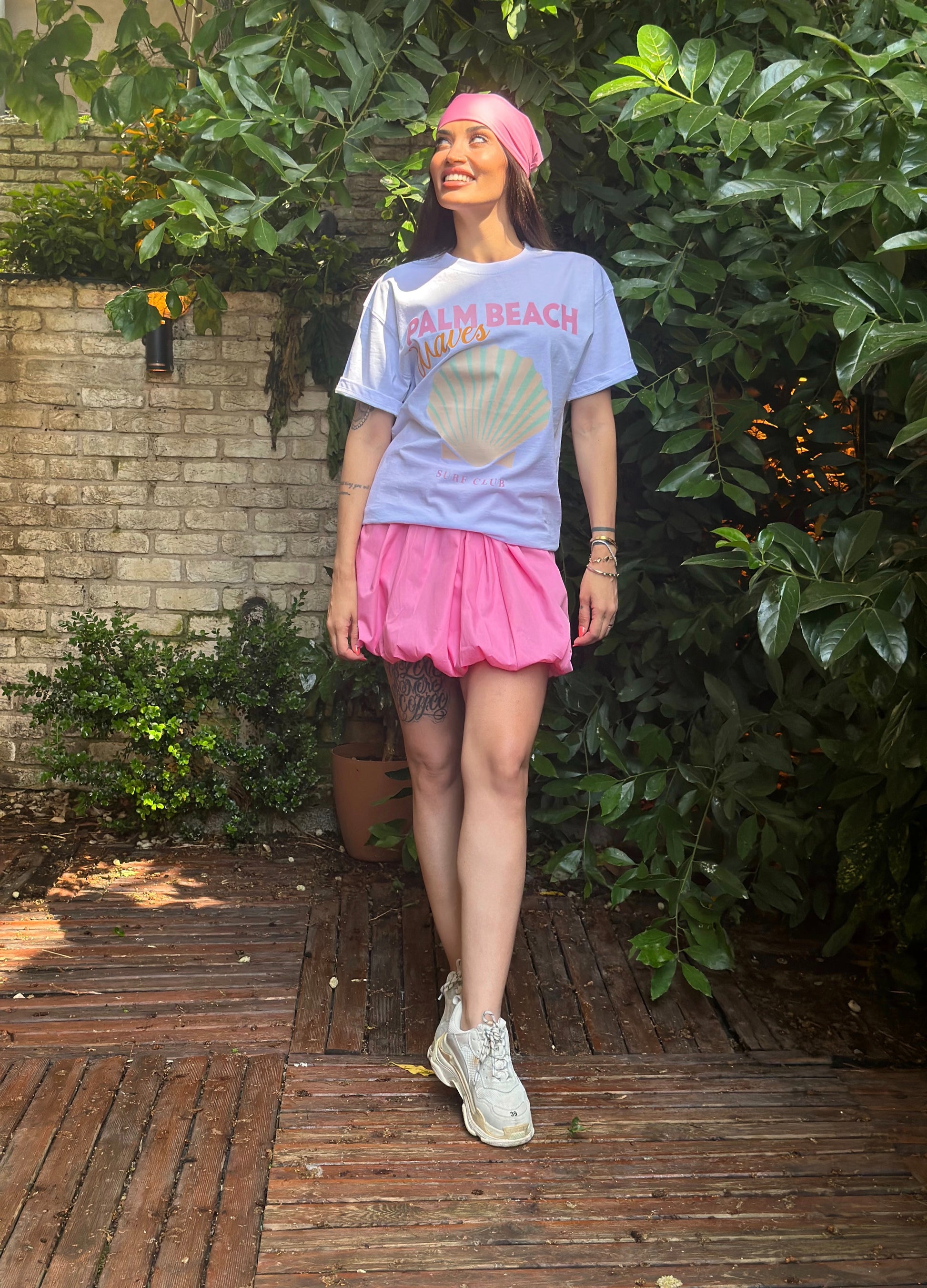 Dîde Keçik Cansu Kombini Etek Tişört Bandana