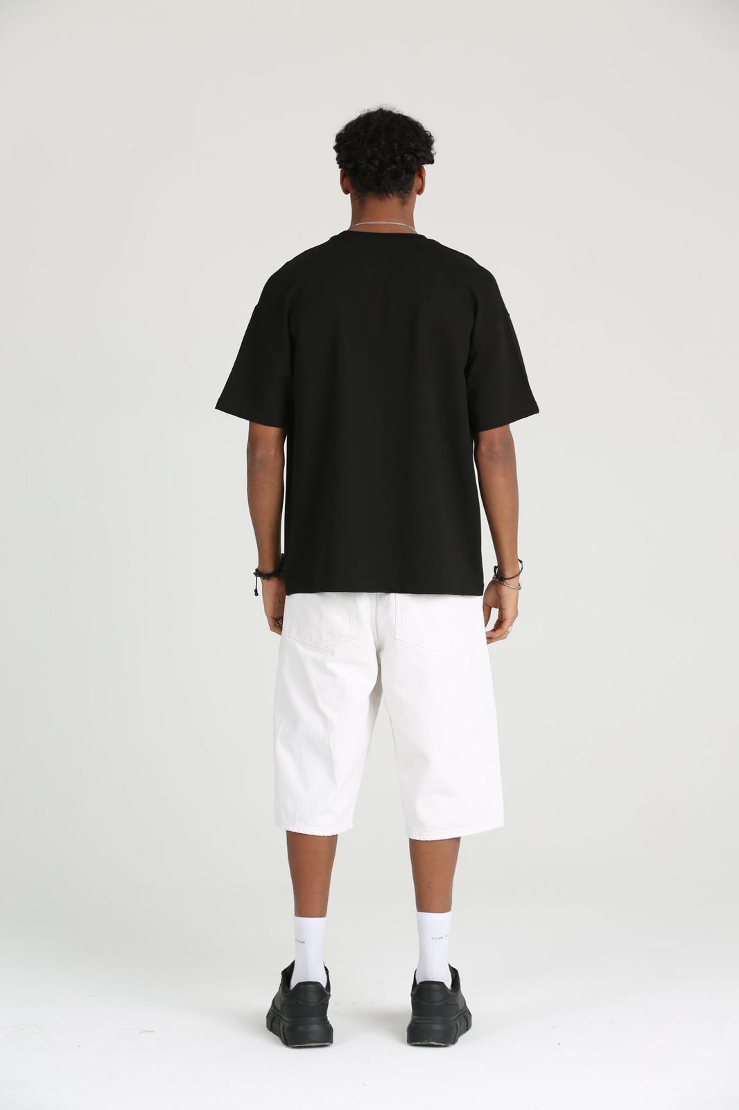 Erkek Basic ve Rahat Kesim Erkek Oversize  2 İplik Tişört