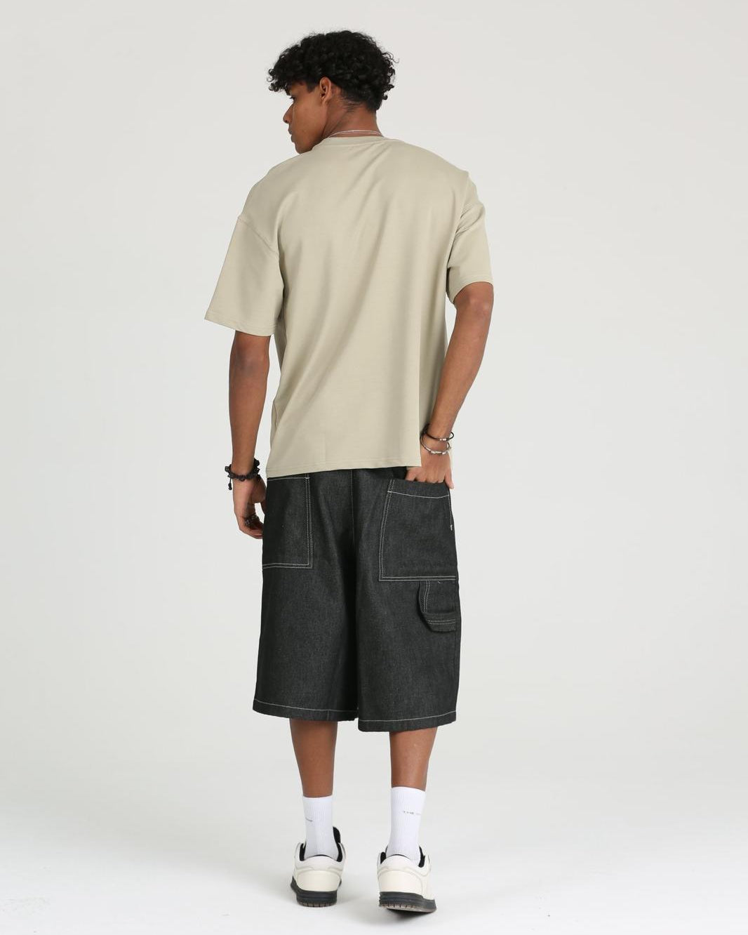 Erkek Basic ve Rahat Kesim Erkek Oversize  2 İplik Tişört