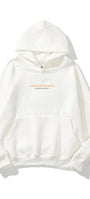Kapüşonlu İçi Polar Art Work Heykel Baskılı Beyaz Unisex Hoodie Sweatshirt