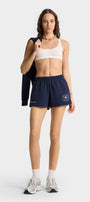 Unisex Lacivert Spor Penye Şort – The Champ Logolu, Cepli