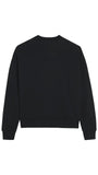 Bisiklet Yaka İçi Polar Life Story Yazı Baskılı Füme Oversize Sweatshirt