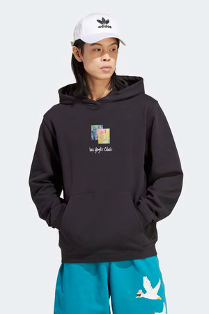 Kapüşonlu İçi Polar Van Gogh's Chair Baskılı Siyah Unisex Hoodie Sweatshirt