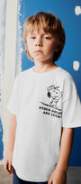 Other Golfers Are Lucky Yazılı Snoppy Tasarım Baskılı Beyaz Çocuk T-Shirt 