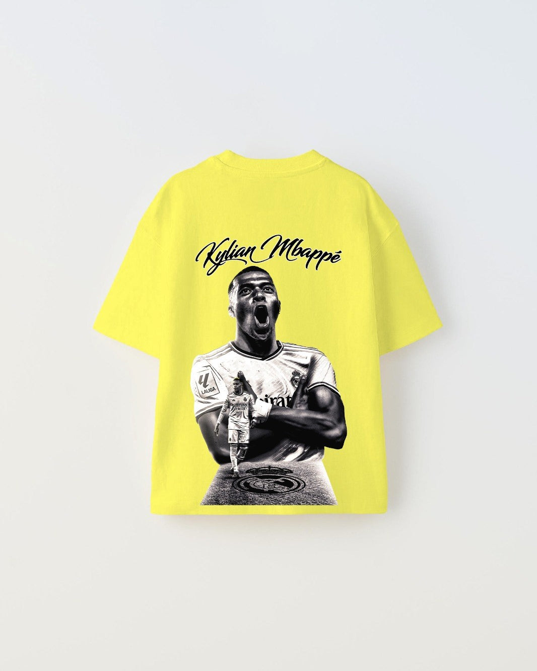 Euro 2024'ün Genç Yıldızları Kylian Mbappe Baskılı Sarı Çocuk T-shirt