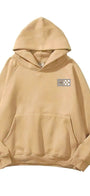 Kapüşonlu İçi Polar The Champ Dağ Baskılı Bej Unisex Hoodie Sweatshirt