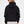 Kapüşonlu İçi Polar Taş Baskılı Siyah Oversize Hoodie Sweatshirt