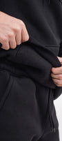 Erkek Oversize Sweatshirt Hoodie Ring Spirit Black Siyah – Kapüşonlu, 3 İplik Polar, Kanguru Cepli
