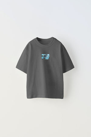 Surf California Yazılı Baskılı Füme Çocuk T-shirt