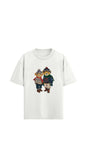 %100 Pamuk Sevgili Konseptli Teddy Baskılı T-shirt