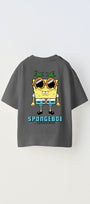 Spongebob Baskılı Füme Çocuk T-shırt 