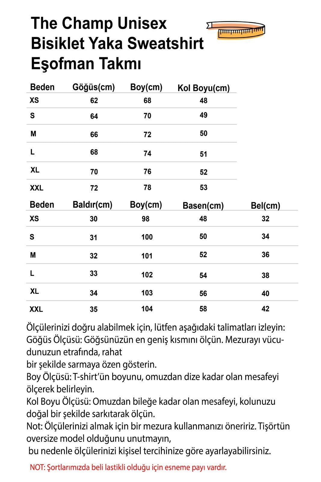 Unisex Oversize Eşofman Takımı Basic Füme – Bisiklet Yaka, Bol Paça, 3 İplik Şardonlu Polar