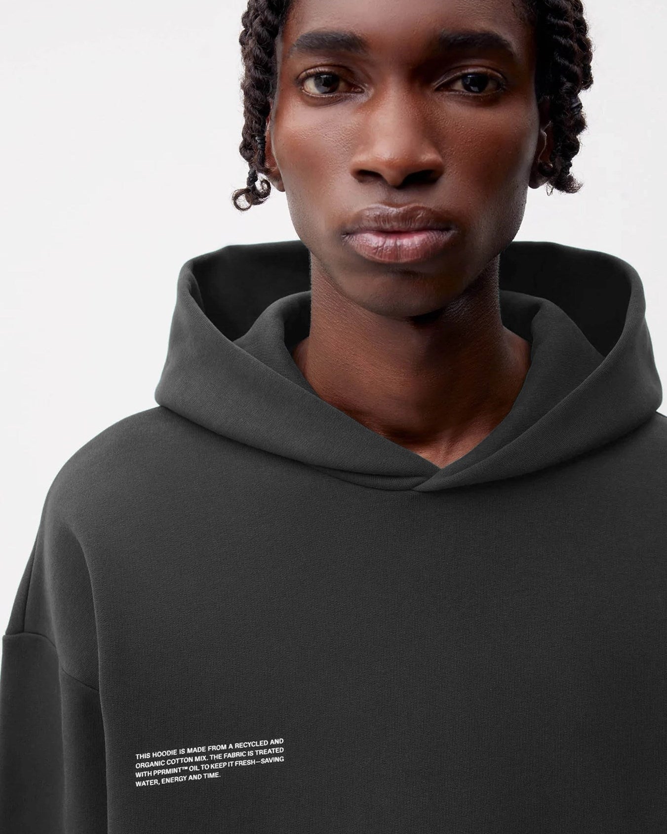 Füme Unisex Kapüşonlu Nature Concept Baskılı Oversize Hoodie Sweatshirt