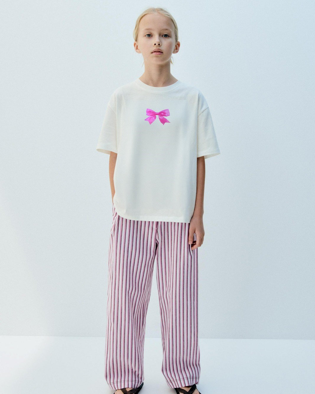 Fiyonk Tasarım Baskılı Beyaz Çocuk T-shirt