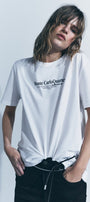 Monte Carlo Yazılı Beyaz Kadın T-Shirt
