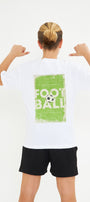 Believe Yazılı Futbol Tasarım Baskılı Beyaz Çocuk T-shirt