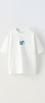 Surf California Yazılı Baskılı Beyaz Çocuk T-shirt