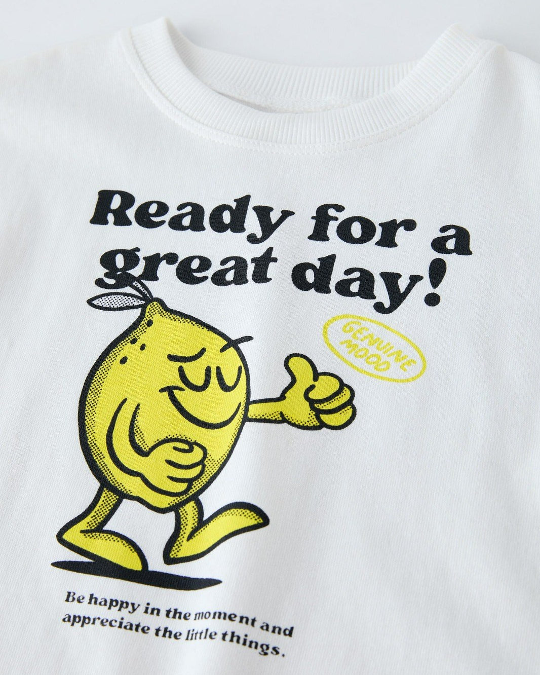 Ready For A Great Day! Baskılı Beyaz Çocuk T-shırt 