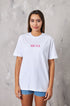 Nirvana Yazılı Melek Tasarım Baskılı Beyaz Kadın T-Shirt 