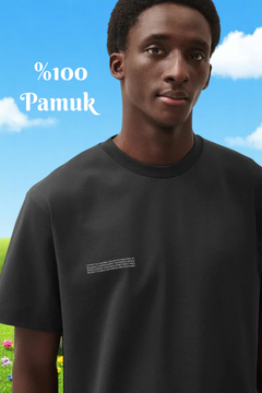 Füme Unisex Nature Concept Baskılı Oversize T-shirt