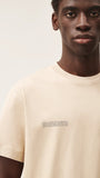 Krem Unisex Nature Concept Baskılı Oversize T-shirt