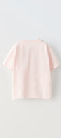 Extra Fun Yazılı Alevli Kalp Tasarım Baskılı Pembe Çocuk T-Shirt
