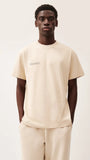 Krem Unisex Nature Concept Baskılı Oversize T-shirt