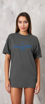 Montmartre Paris Yazılı Kadın Füme T-Shirt