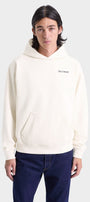 Unisex 3 İplik Şardonlu Ekru Kapüşonlu Sweatshirt – The Champ Baskılı, Armalı, Modern Şehir Modası