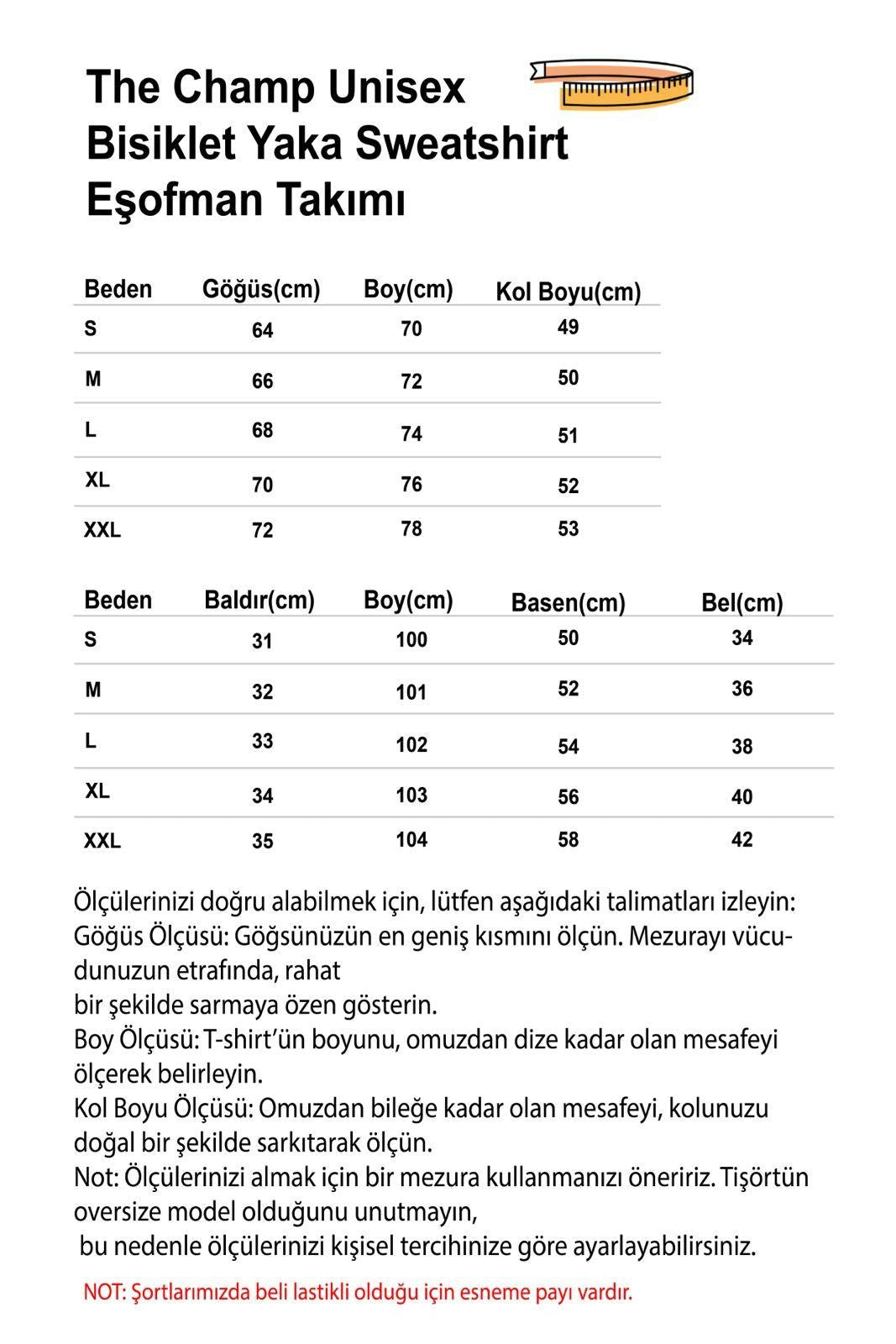 Unisex Oversize Eşofman Takımı Basic Beyaz – Bisiklet Yaka, Boru Paça, 3 İplik Şardonlu Polar