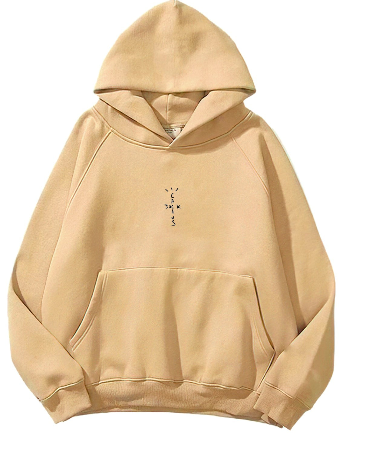 Kapüşonlu İçi Polar Look Mom I Can Fly Baskılı Unisex Bej Oversize Hoodie Sweatshirt