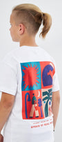 Afraıd Of Real Yazılı Baskılı Beyaz Çocuk T-shirt