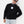 Bisiklet Yaka İçi Polar Syzygy Yazı Baskılı Siyah Oversize Sweatshirt