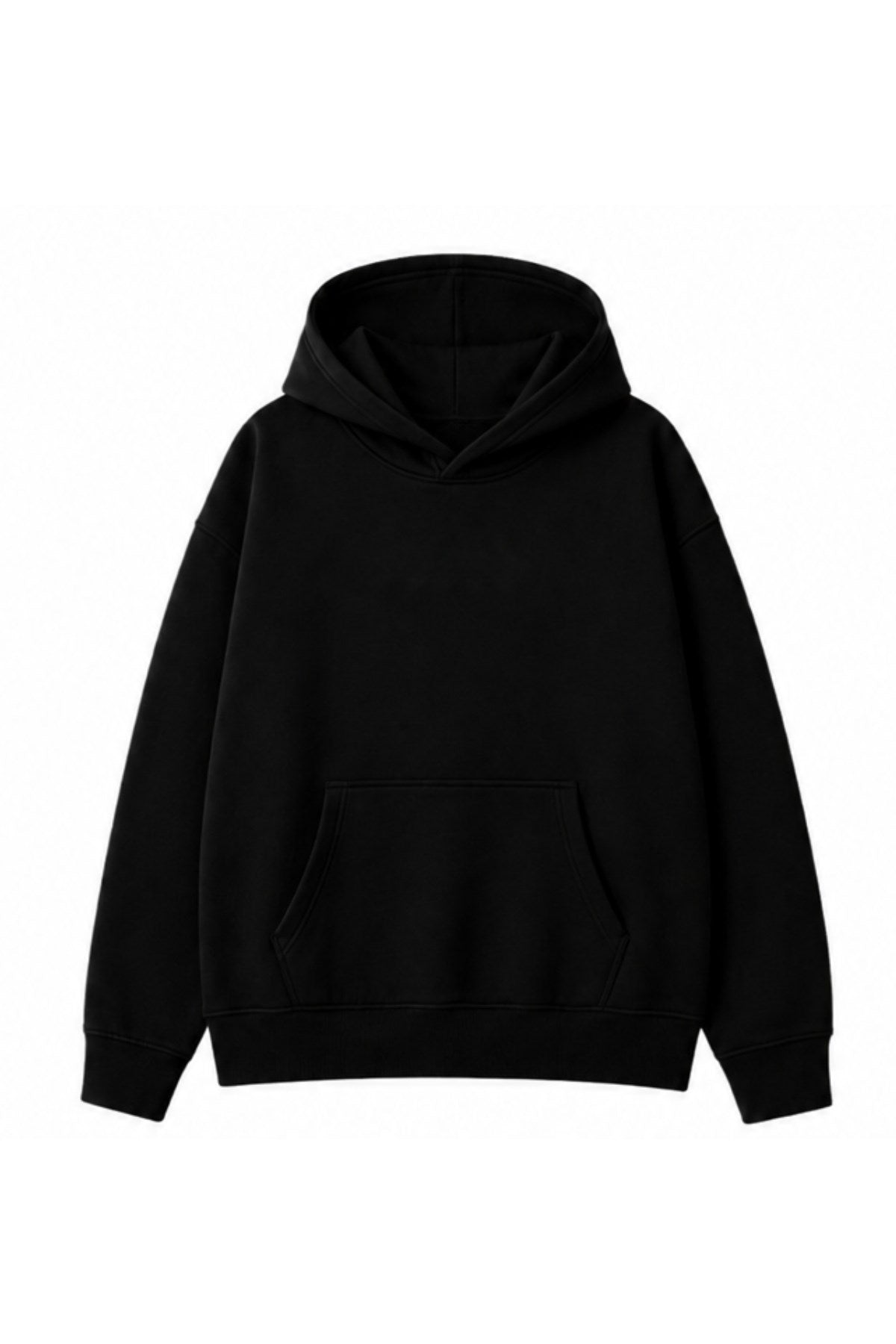 Kadın Oversize Hoodie Written & Directed Baskılı Siyah – Kapüşonlu, Sırt Baskılı, 3 İplik