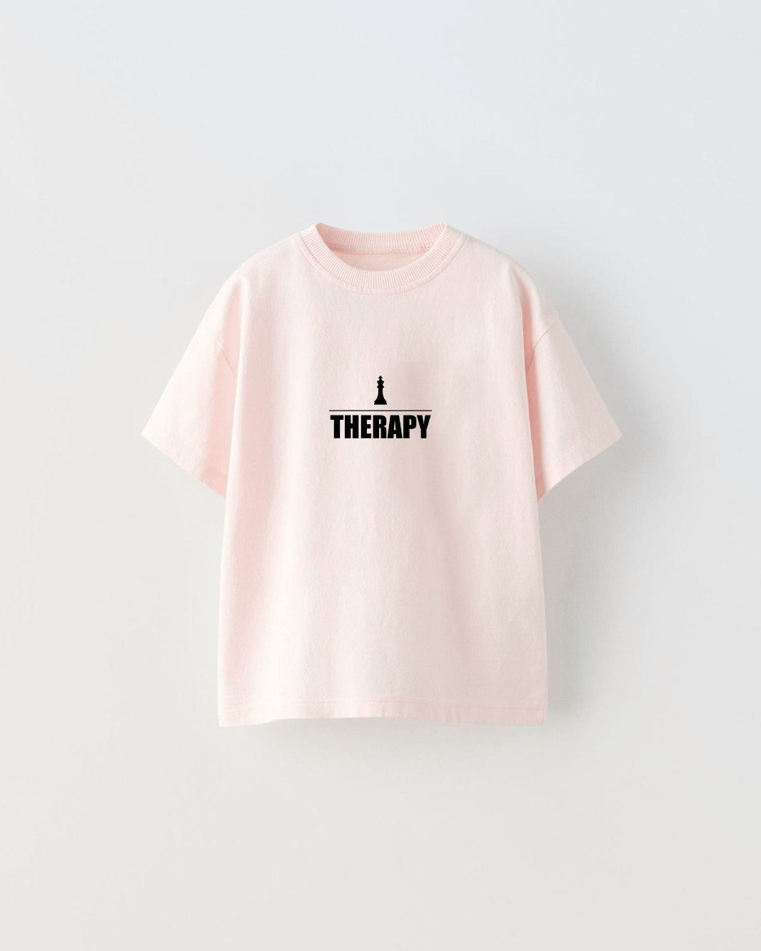 The Champ I Don'T Need Therapy I Just Need To Play Chess Yazılı Şah Tasarım Baskılı Pembe Çocuk T-Sh