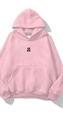 Kapüşonlu İçi Polar I'M Not Down Baskılı Pembe Unisex Hoodie Sweatshirt