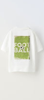 Believe Yazılı Futbol Tasarım Baskılı Beyaz Çocuk T-shirt