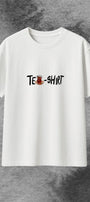 Kadın Oversize Tişört Tea-Shirt Baskılı Beyaz – Bisiklet Yaka, Rahat Kalıp, %100 Pamuk