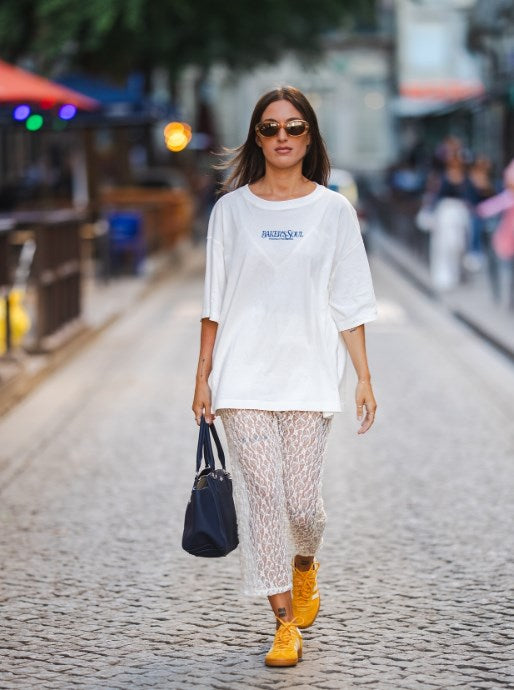 Kadın Pancake Baskılı “Baker’s Soul” Oversize Sokak Stili Tişört