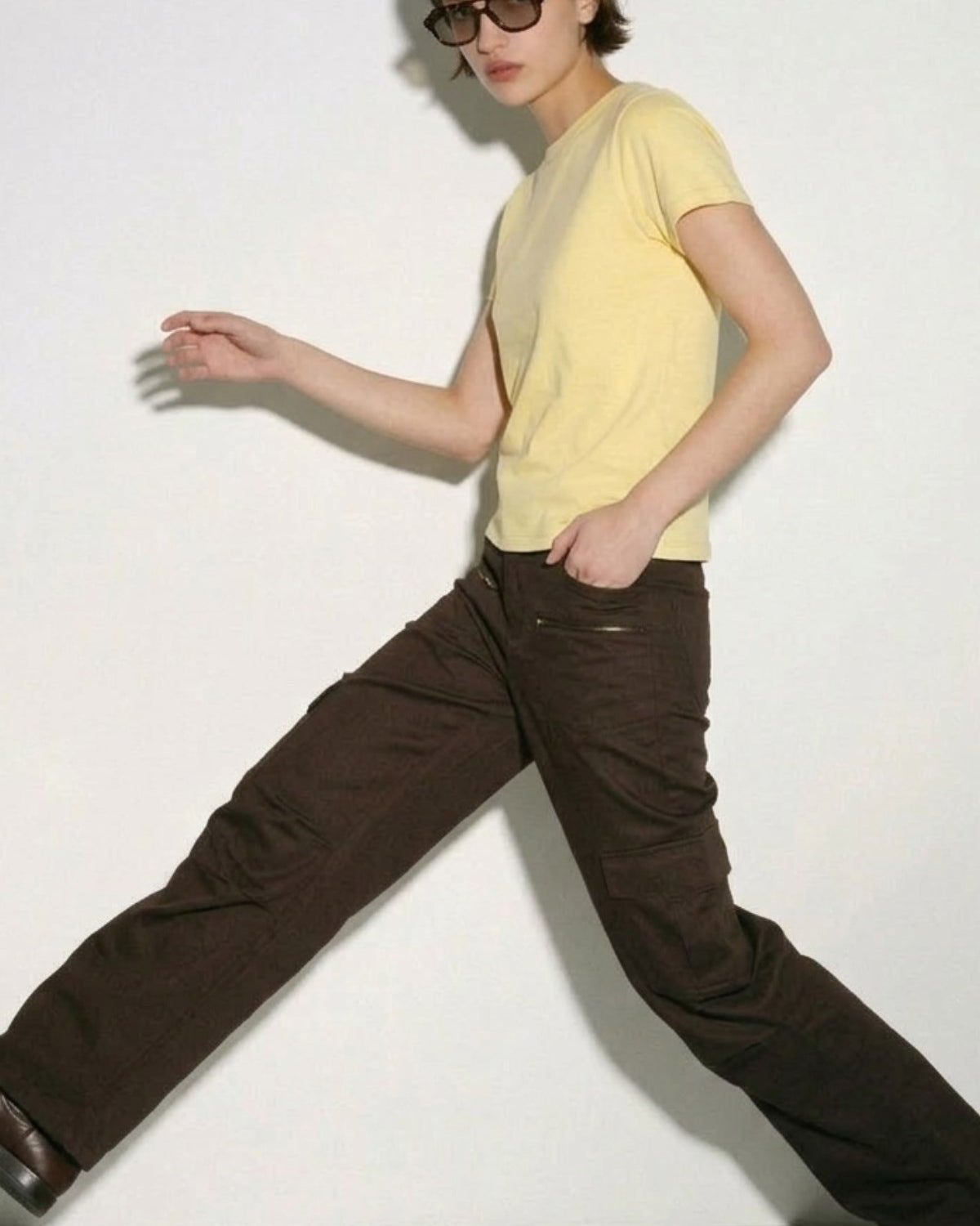 Kadın Oversize Basic Tişört Sarı – Bisiklet Yaka, Rahat Kalıp, Yazılık, %100 Pamuk