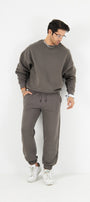 Bisiklet Yaka Basic 3 iplik Şardonlu Oversize Sweatshirt