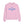 Pembe Bisiklet Yaka İçi Polar Jardin Du Village Yazı Baskılı Oversize Sweatshirt