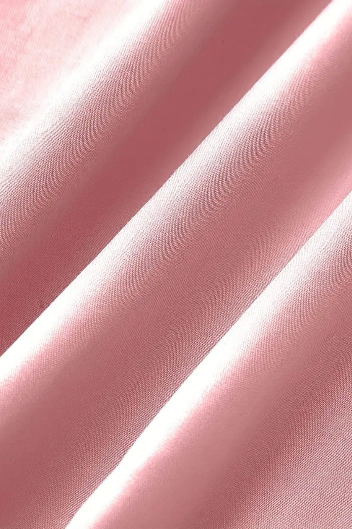 Kadın Pembe Poplin Kumaş Askılı Yazlık Uzun Elbise  Maxi Boy
