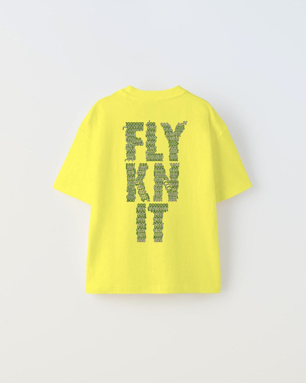 Collective Fly Knıt Yazılı Futbol Tasarım Baskılı Sarı Çocuk T-shirt