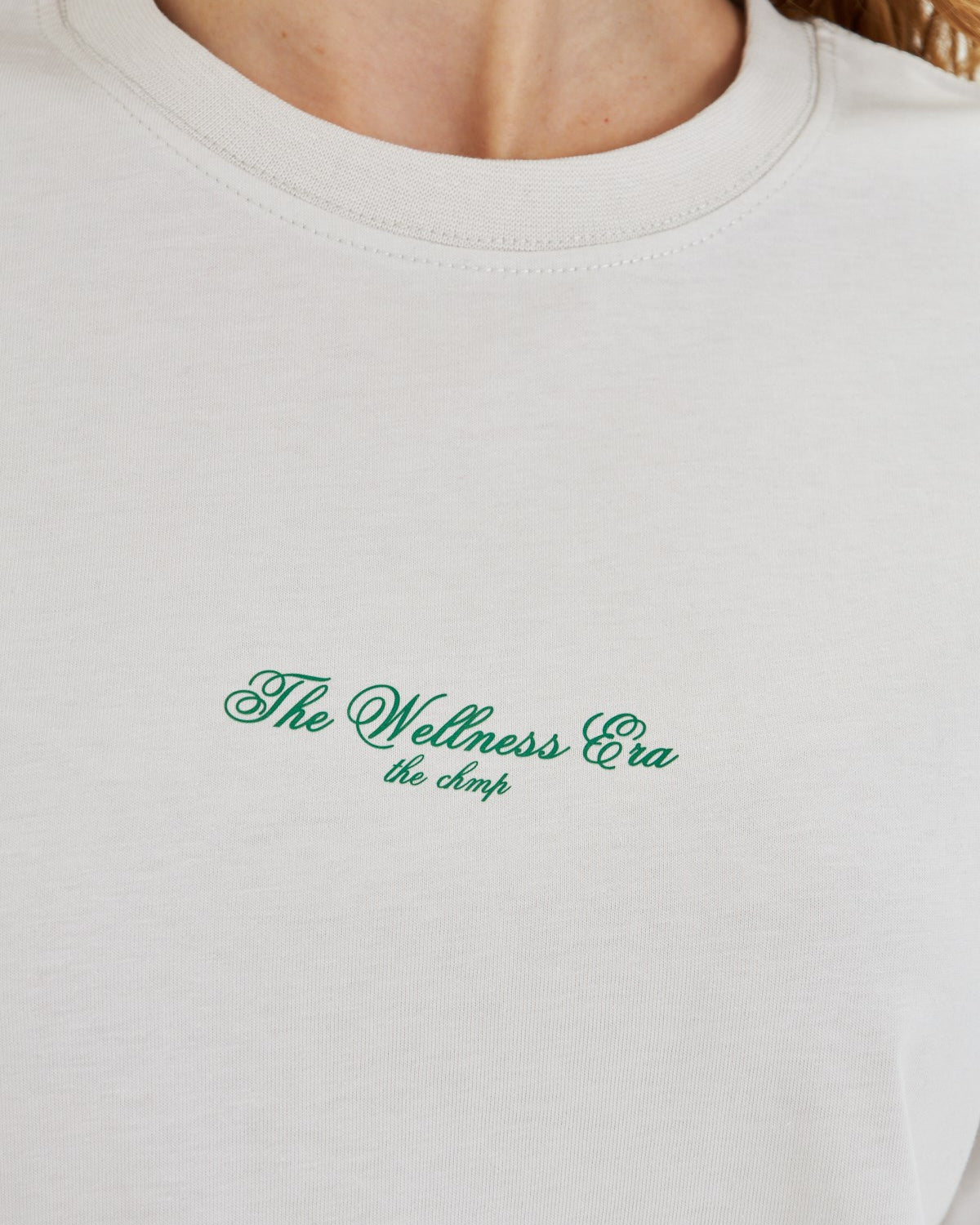 The Wellness Era Baskılı %100 Pamuk Oversize Kadın Tişört