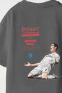 Bring Your Game Yazılı Futbol Tasarım Baskılı Füme Çocuk T-shirt
