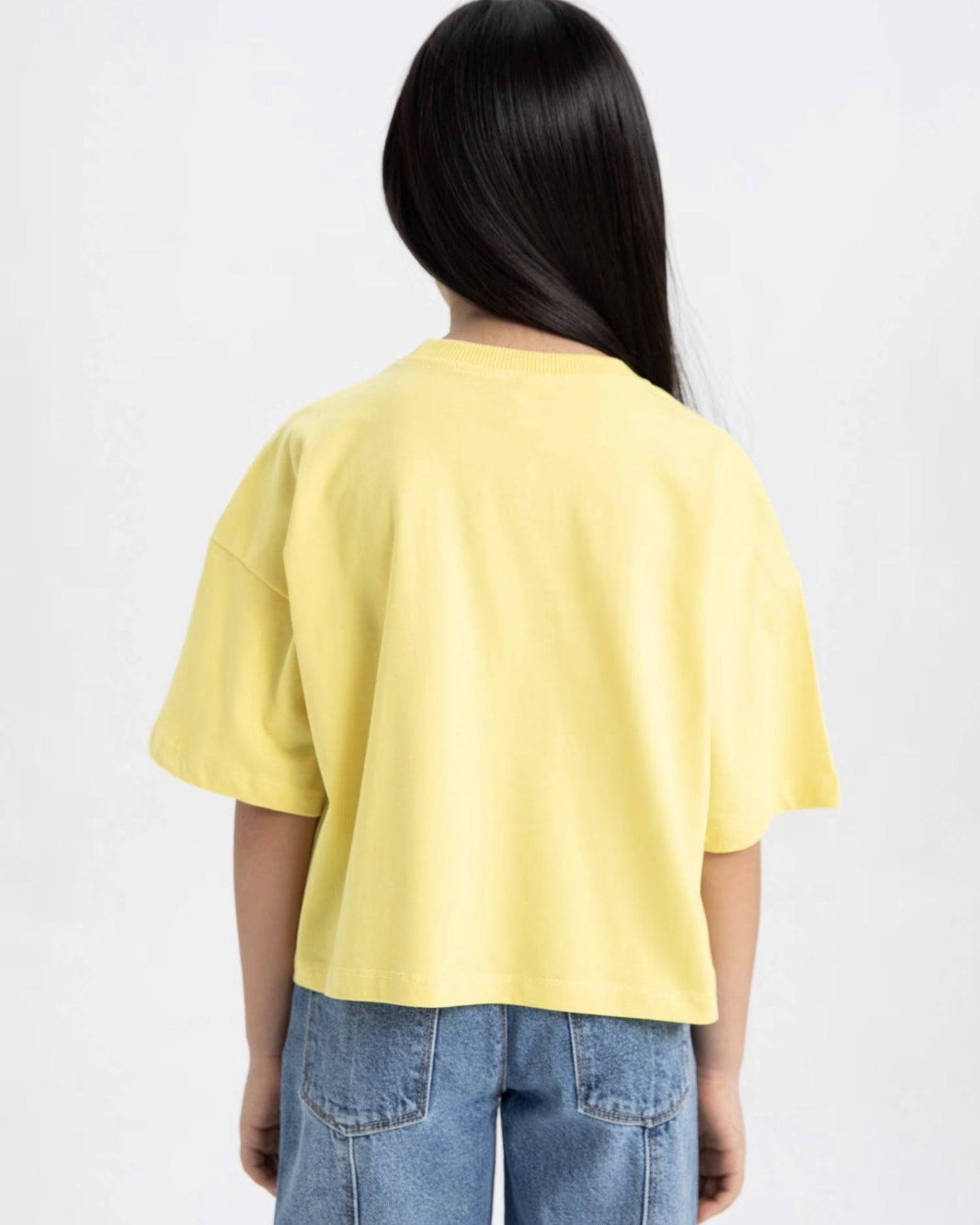 Extra Fun Yazılı Alevli Kalp Tasarım Baskılı Sarı Çocuk T-Shirt