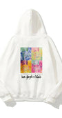 Kapüşonlu İçi Polar Van Gogh's Chair Baskılı Beyaz Unisex Hoodie Sweatshirt